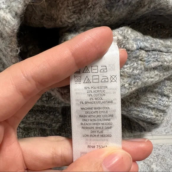 NWT Sincerely Jules Shawl Collar Cropped Sweater - Picture 6 of 6